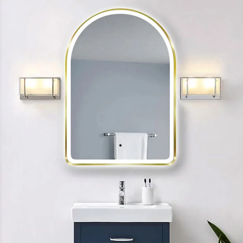 مرآة حمام من لام-من شكل غير منتظم