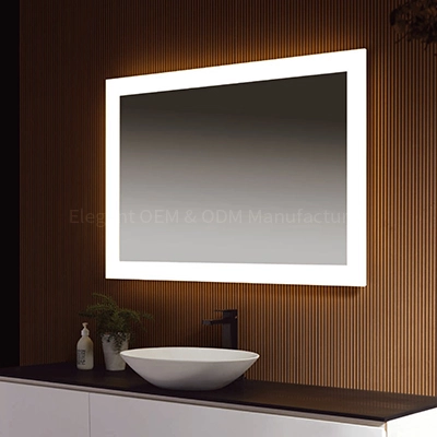 مرآة حائط حمام أكريليك LAM017 مع أضواء