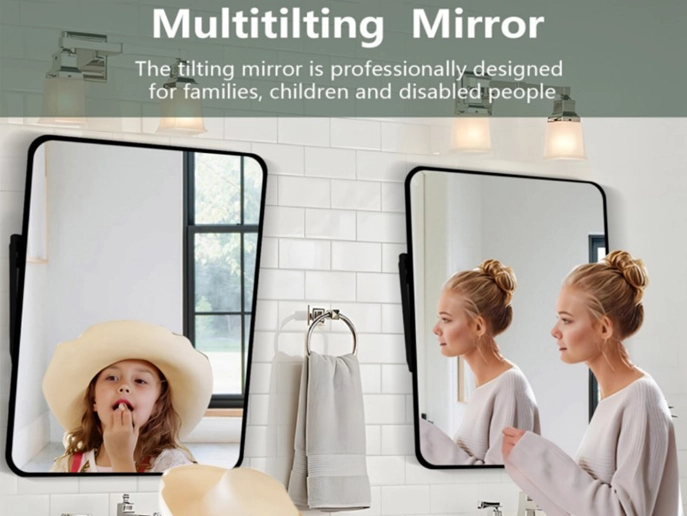 مرآة LED أنيقة: فن الكمال في المرايا المائرة ، مصممة للعائلات والأطفال وذوي الاحتياجات الخاصة